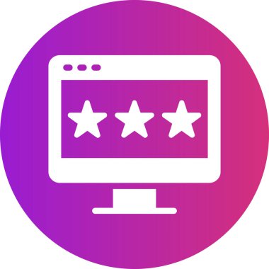 İnternet reytingleri Web simgesi basit illüstrasyon