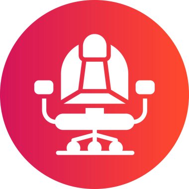 Sandalye simgesinin vektör illüstrasyonu