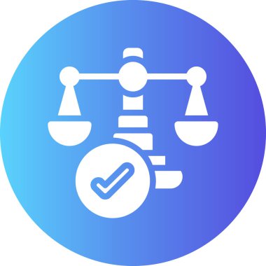 Bir ölçek simgesinin vektör illüstrasyonu