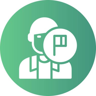 Bir kadın simgesinin vektör illüstrasyonu