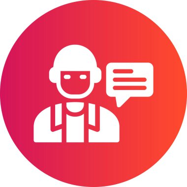 Sohbet simgesi vektör illüstrasyonu