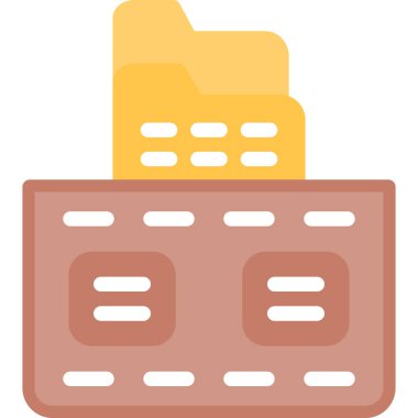 Ofis simgesi vektör illüstrasyonu