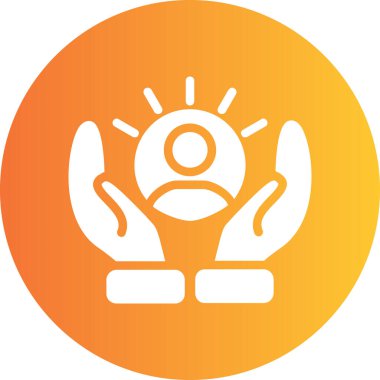 Bir kadın simgesinin vektör illüstrasyonu