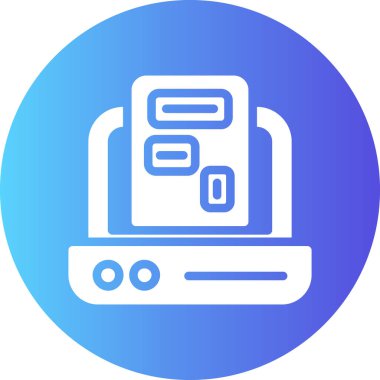 elektronik makine simgesi modern vektör illüstrasyonu