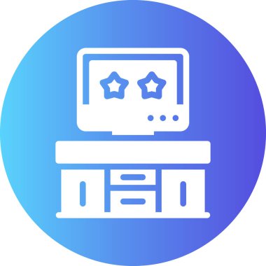 Bilgisayar. Web simgesi basit illüstrasyon