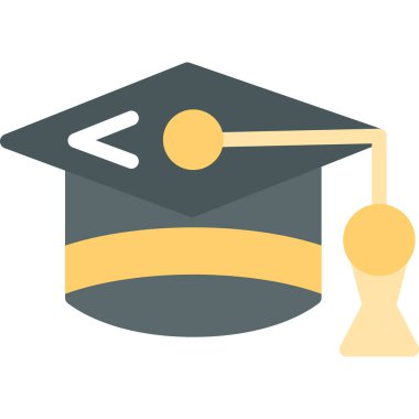 eğitim düz vektör simgesi