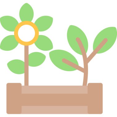 ağaç bitki vektör illüstrasyonu