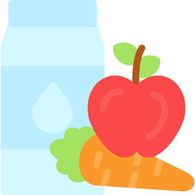 Meyve suyu şişesi simgesi düz stil