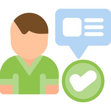 Doktor vektör ikonu. biçim iki renkli düz sembol, gri ve cyan bir renk, yuvarlak açılar,