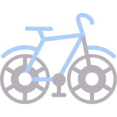 Bisiklet simgesi, vektör illüstrasyonu