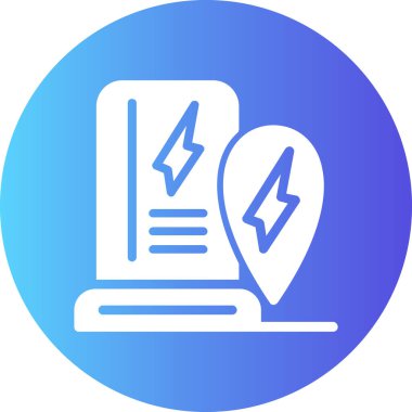 Elektrik simgesinin vektör illüstrasyonu