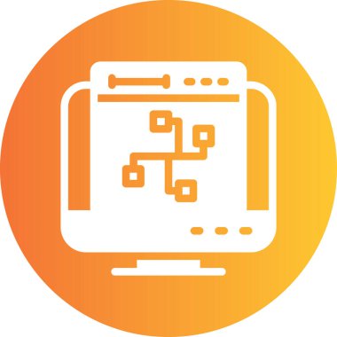 vektör lcd simgesi illüstrasyonu