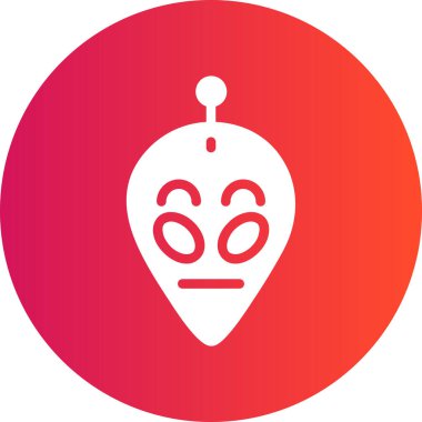 Vektör konumu simge illüstrasyonu