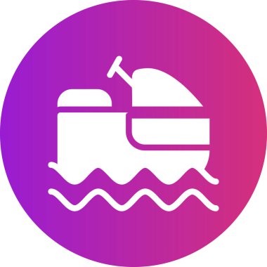 Tekne. Web simgesi basit illüstrasyon