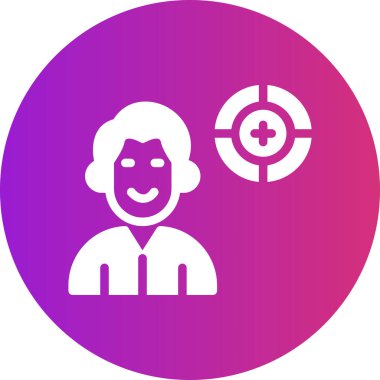 Yuvarlak haçlı hemşire.