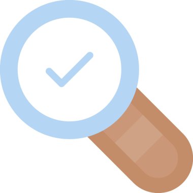 Büyütme cam simgesi vektör illüstrasyonu