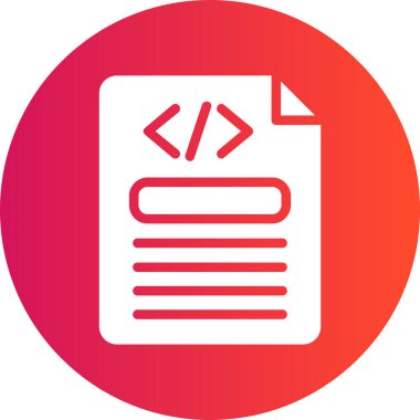 Simge vektör illüstrasyonu kodlanıyor