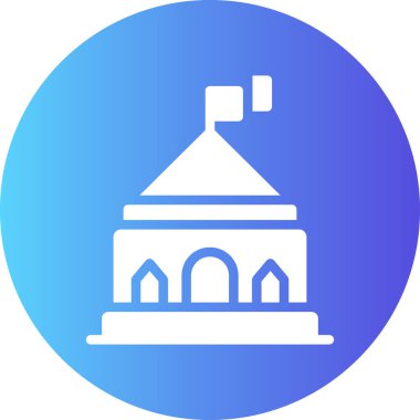 Cami simgesinin vektör illüstrasyonu