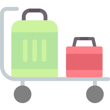 bagaj. Web simgesi basit illüstrasyon