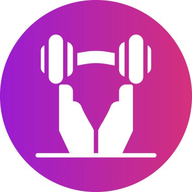 Bir spor salonu simgesinin vektör çizimi