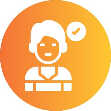 Bir kadının vektör illüstrasyonu