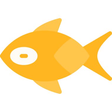 balık simgesi vektör illüstrasyonu