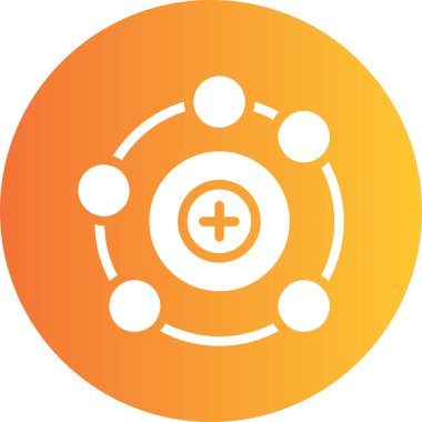 Tıbbi haçın bir simgesinin vektör çizimi