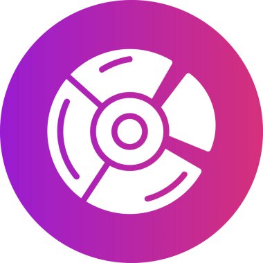 CD mi? Web simgesi basit illüstrasyon