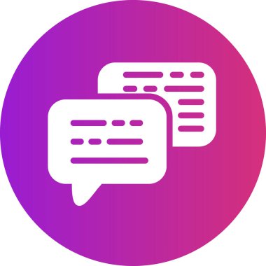 Konuş. Web simgesi vektör illüstrasyonu