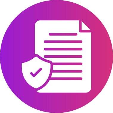 belge simgesi vektör illüstrasyonu