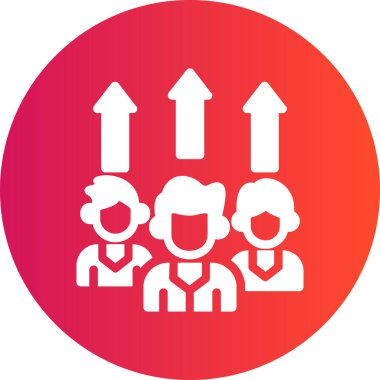 İş insanları simgesinin vektör illüstrasyonu