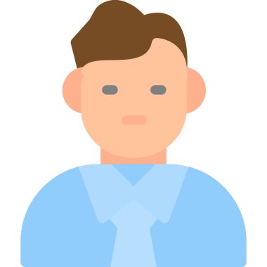 avatar erkek simgesi düz stil