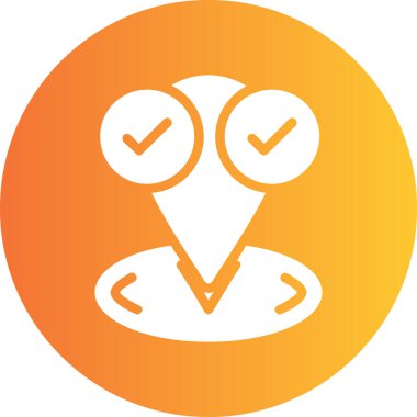 Kalp simgesi olan bir adamın vektör çizimi