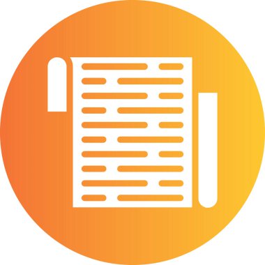 Belge simgesinin vektör illüstrasyonu