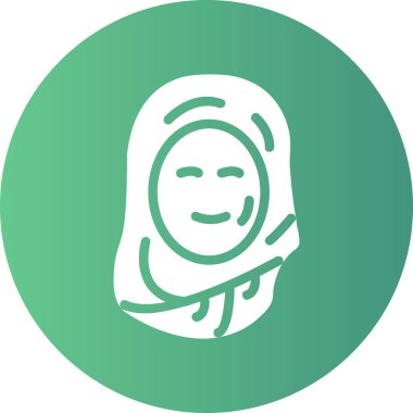 Kadın simgesinin vektör illüstrasyonu