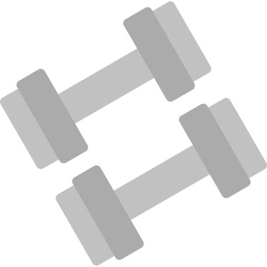 Fitness egzersiz dambıl simgesi katı stil