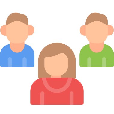 insanlar simge vektör illüstrasyonu