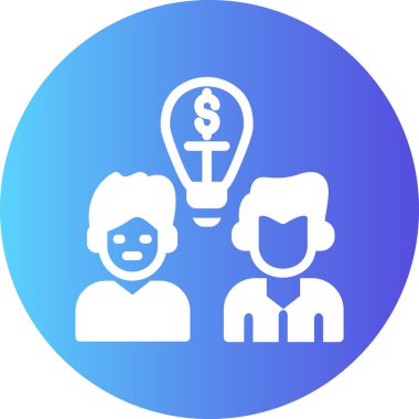 iş konsepti ikon vektör illüstrasyonu