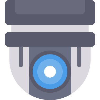 Güvenlik kamerası. Basit simge