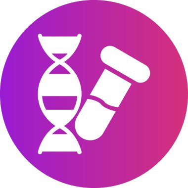 Bir mikroskop simgesinin vektör çizimi