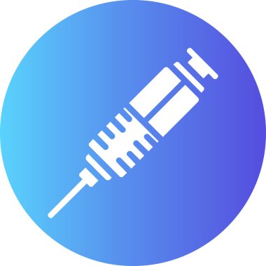 Enjeksiyon simgesi, vektör illüstrasyonu