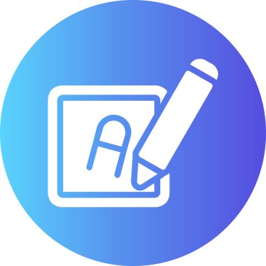 Bir kalem simgesinin vektör illüstrasyonu