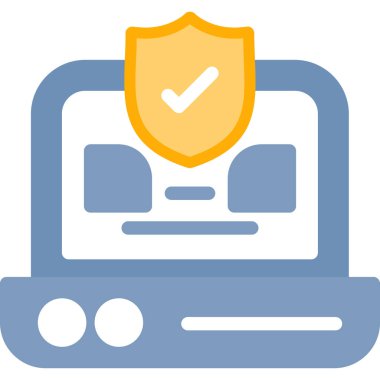 Bilgisayar. Web simgesi basit illüstrasyon