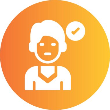 Bir insan simgesinin vektör illüstrasyonu