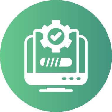 Seo simgesinin vektör illüstrasyonu