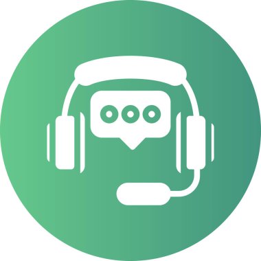 kulaklık vektör simgesi modern illüstrasyon