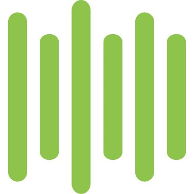 ses eşitleyici ses simgesi düz biçimli