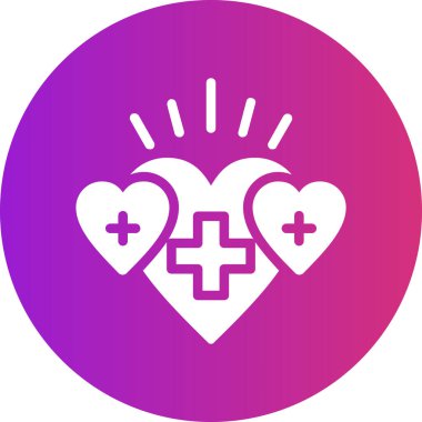 kalp vektör simgesi modern basit illüstrasyon