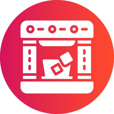 Mutfak. Web simgesi basit illüstrasyon