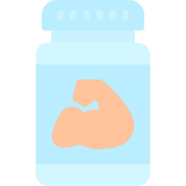 Hapları şişe kutsal kişilerin resmi, vektör çizim